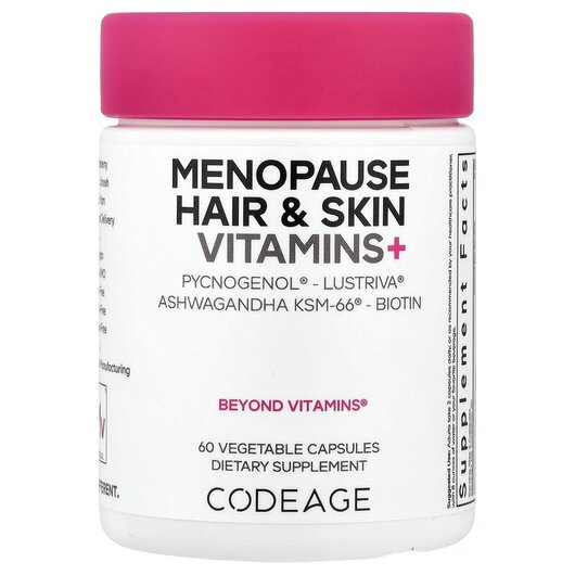 Основное фото товара CodeAge, Поддержка менопаузы, Menopause Hair Skin Vitamins+, 60 к