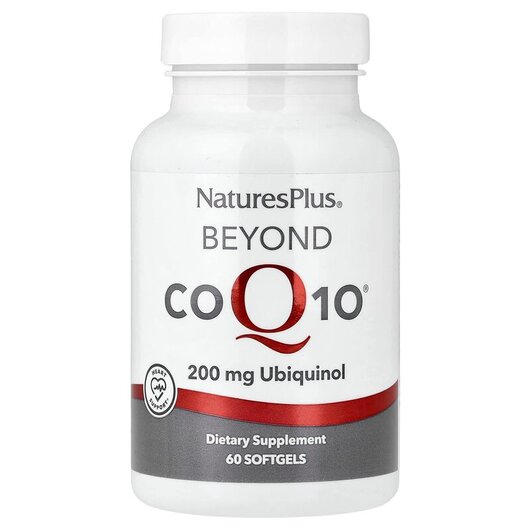 Основне фото товару Beyond CoQ10 Ubiquinol 200 mg, Коензим CoQ10 Убіхінол 200 мг, 60 