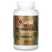 Фото товара Plus Ubiquinol + Omega-3 200 mg + 250 mg Фото товара Qunol, Убихинол, Plus Ubiquinol + Omega-3 200 mg + 250 mg, 90 кап
