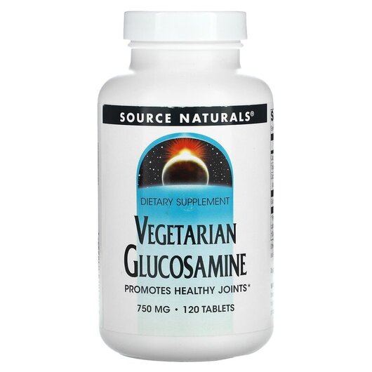 Основне фото товару Vegetarian Glucosamine 750 mg, Глюкозамін Хондроітин, 120 таблето