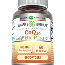 Коензим CoQ10 Amazing Formulas CoQ10 With Bioperine