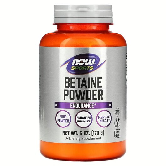 Основное фото товара Sports Betaine Powder Основное фото товара NOW Foods, Триметилглицин, Betaine Powder, 170 г