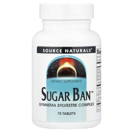 Основне фото товару Source Naturals, Sugar Ban, Хром, 75 таблеток