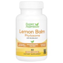 Lemon Balm Phytosome 200 mg Мелисса Super Nutrition Lemon Balm Phytosome 200 mg Мелисса Super Nutrition