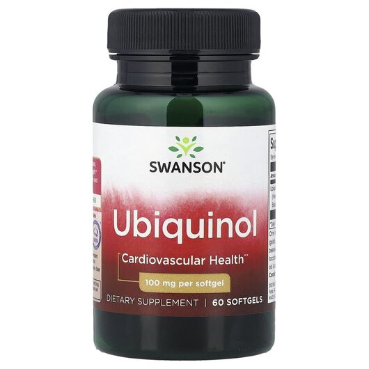 Основное фото товара Swanson, Убихинол, Ubiquinol 100 mg, 60 капсул