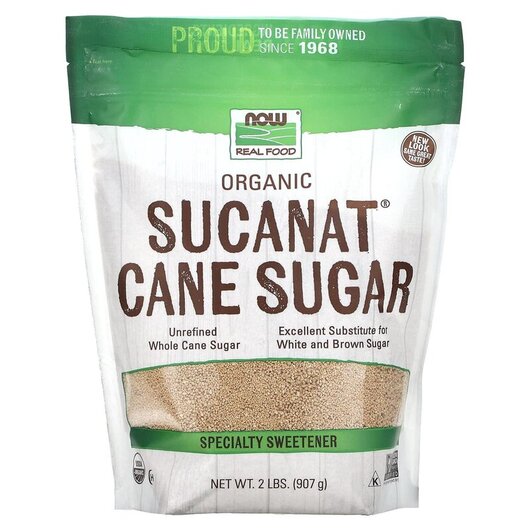 Основне фото товару Real Food Certified Organic Sucanat Cane Sugar, Замінник цукру, 9