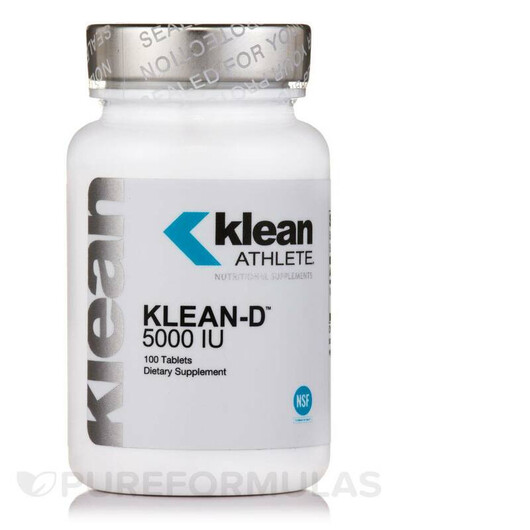 Основне фото товару Klean Athlete, Klean-D 5000 IU, Жироспалювачі, 100 таблеток