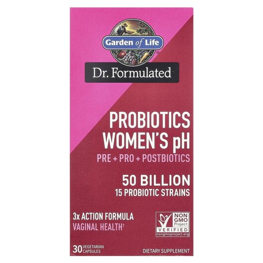 Основное фото товара Probiotics Women's pH 50 Billion Основное фото товара Пробиотики для женщин, Probiotics Women's pH 50 Billion, 30