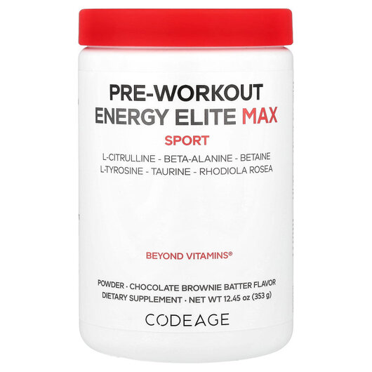 Основне фото товару Sport Pre-Workout Energy Elite Max Chocolate Brownie Batter Основне фото товару Sport Pre-Workout Energy Elite Max Chocolate, Передтренувальний к