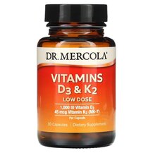 Vitamins D3 & K2 Low Dose Витамины D3 + K2 Dr. Mercola