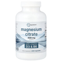 Magnesium Citrate With Vitamin D3 & B6 Магний Micro