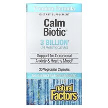 Calm Biotic 3 Billion Пробиотики Natural Factors 30 капсул