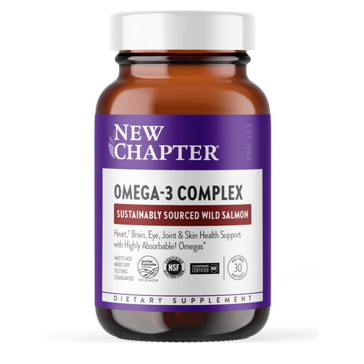 Основное фото товара Omega-3 Complex Основное фото товара NewChapter, Омега 3, Omega-3 Complex, 30 капсул
