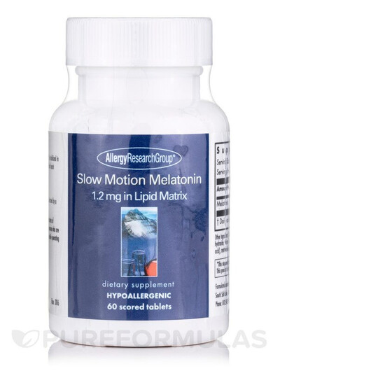 Основное фото товара Slow Motion Melatonin Основное фото товара Allergy Research Group, Мелатонин, Slow Motion Melatonin, 60 табл