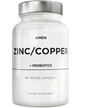 Фото товара CodeAge, Пробиотики, Amen Zinc/Copper with Probiotics, 90 капсул
