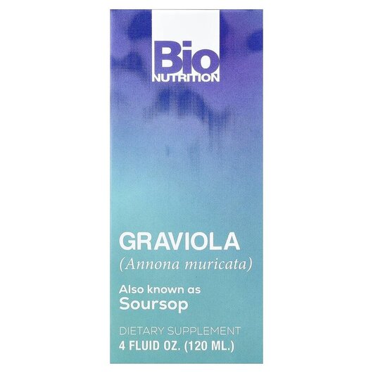 Основне фото товару Graviola Основне фото товару Bio Nutrition, Graviola, Гравіола, 120 мл