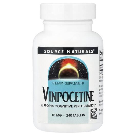 Основное фото товара Source Naturals, Винпоцетин, Vinpocetine 10 mg, 240 таблеток
