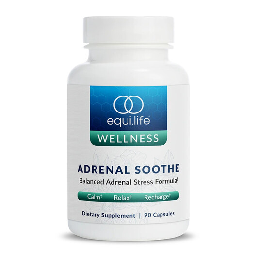 Основне фото товару Adrenal Soothe Основне фото товару EquiLife, Adrenal Soothe, Підтримка наднирників, 90 капсул