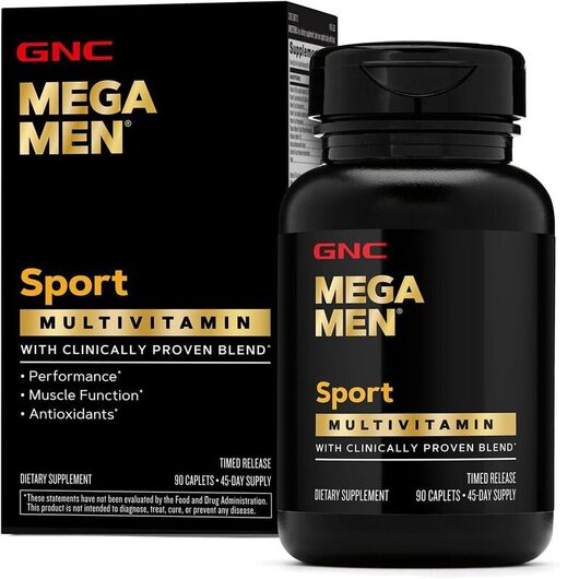 Основное фото товара GNC, Витамины Мега Мен, Mega Men Sport Multivitamin, 90 таблеток