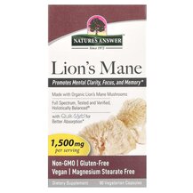 Lion's Mane 500 mg Грибы Львиная грива Nature's Answer Lion's Mane 500 mg Грибы Львиная грива Nature's Answer