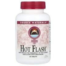 Hot Flash Поддержка менопаузы Source Naturals 45 таблеток Hot Flash Поддержка менопаузы Source Naturals 45 таблеток