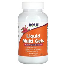 Вітаміни Liquid Multi Gels NOW Foods 180 капсул