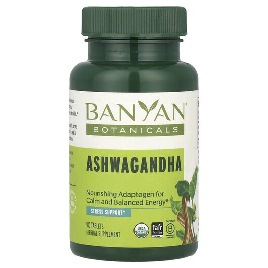 Основное фото товара Ashwagandha Основное фото товара Banyan Botanicals, Ашвагандха, Ashwagandha, 90 таблеток
