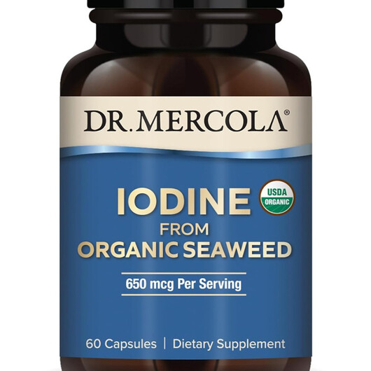 Основное фото товара Iodine from Organic Seaweed Основное фото товара Dr. Mercola, Йод, Iodine from Organic Seaweed, 60 капсул