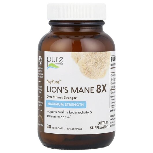 Основное фото товара MyPure Lion's Mane 8X Maximum Strength Основное фото товара Грибы Львиная грива, MyPure Lion's Mane 8X Maximum Strength,