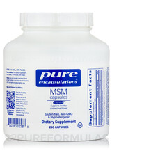MSM Capsules Метилсульфонилметан МСМ Pure Encapsulations