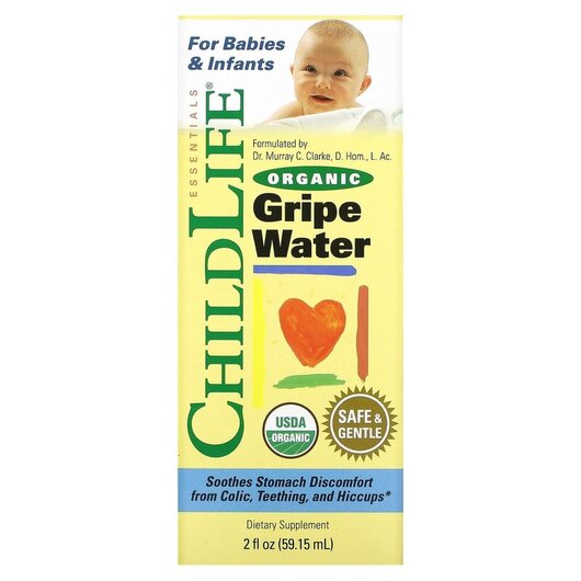 Основное фото товара Organic Gripe Water Основное фото товара ChildLife, Водичка от коликов, Organic Gripe Water, 59. 15 мл