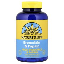 Bromelain & Papain Бромелайн Natures Life 250 капсул Bromelain & Papain Бромелайн Natures Life 250 капсул