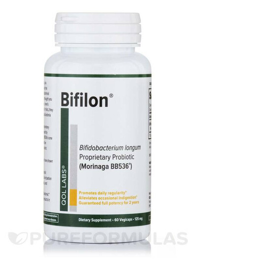 Основне фото товару Quality of Life, Bifilon 125 mg, Пробіотики, 60 капсул
