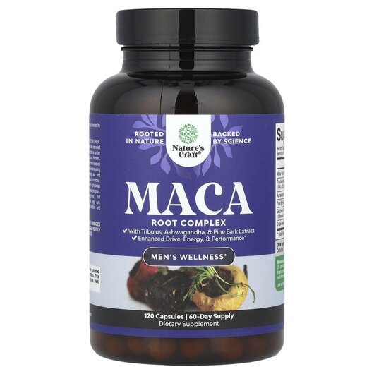 Основное фото товара Nature's Craft, Мака, Men's Wellness Maca Root Complex,