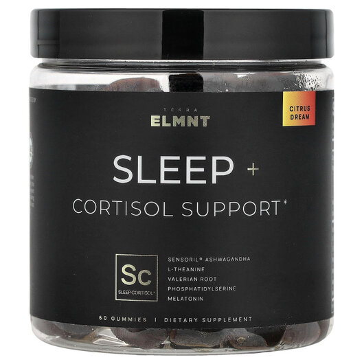 Основне фото товару Sleep+ Gummies Citrus Dream Основне фото товару TERRA ELMNT, Sleep+ Gummies Citrus Dream, Мелатонін, 60 таблеток