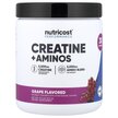 Фото товара Performance Creatine + Aminos Grape Фото товара Nutricost, Креатин, Performance Creatine + Aminos Grape, 372 г