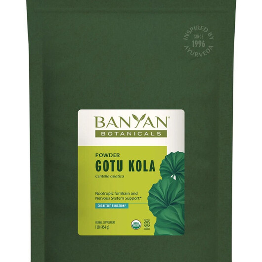 Основне фото товару Gotu Kola Brahmi powder Основне фото товару Banyan Botanicals, Gotu Kola Brahmi powder, Готу Кола, 1 Lb