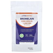 Bromelain Бромелайн Vitamatic 100 г Bromelain Бромелайн Vitamatic 100 г