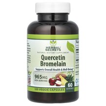 Кверцетин Quercetin Bromelain Herbal Secrets 120 капсул
