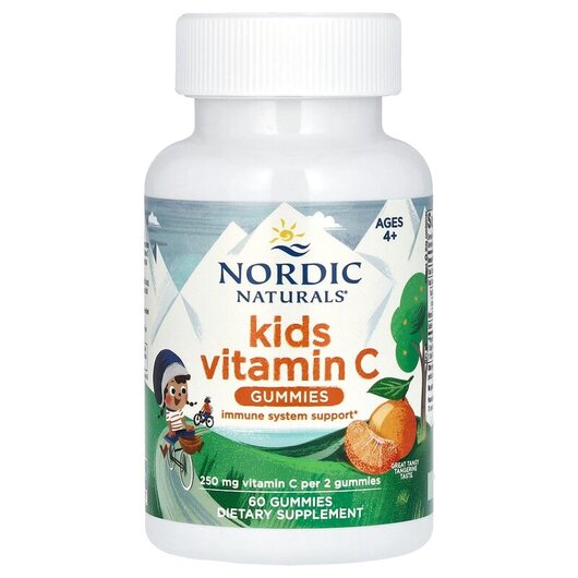 Основное фото товара Kids Vitamin C Gummies Ages 4+ Tangy, Витамин C Жевательный, 60 т