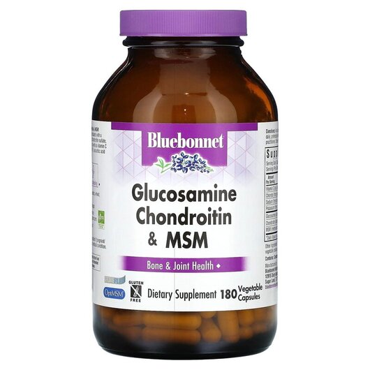 Основне фото товару Glucosamine Chondroitin Plus MSM Основне фото товару Glucosamine Chondroitin Plus MSM, Глюкозамін Хондроітин МСМ, 180