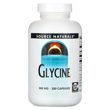 Glycine 500 mg 100 Глицин 500 мг Source Naturals