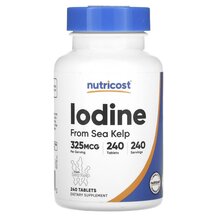 Iodine 325 mcg Йод Nutricost 240 таблеток