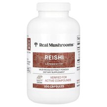 Гриби Рейші Reishi Real Mushrooms 200 капсул Гриби Рейші Reishi Real Mushrooms 200 капсул
