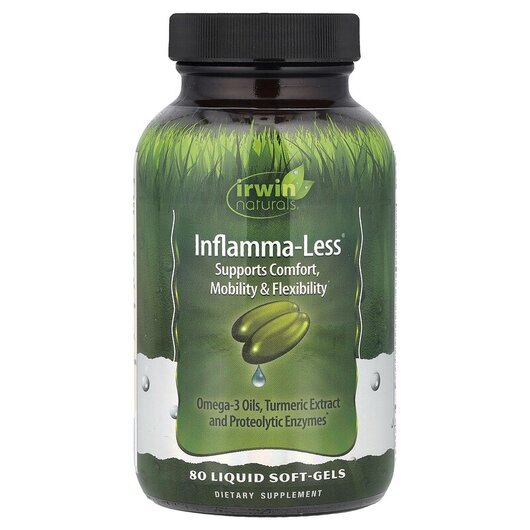 Основное фото товара Irwin Naturals, Поддержка воспаления, Inflamma-Less, 80 капсул
