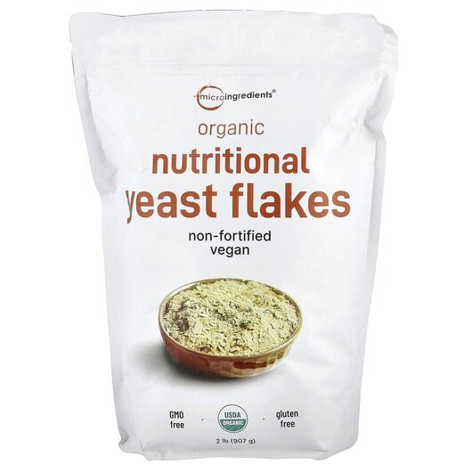 Основное фото товара Organic Nutritional Yeast Flakes Основное фото товара Пищевые дрожжи, Organic Nutritional Yeast Flakes, 907 г