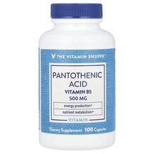 Вітамін B Pantothenic Acid Vitamin B5 500 mg 100 капсул