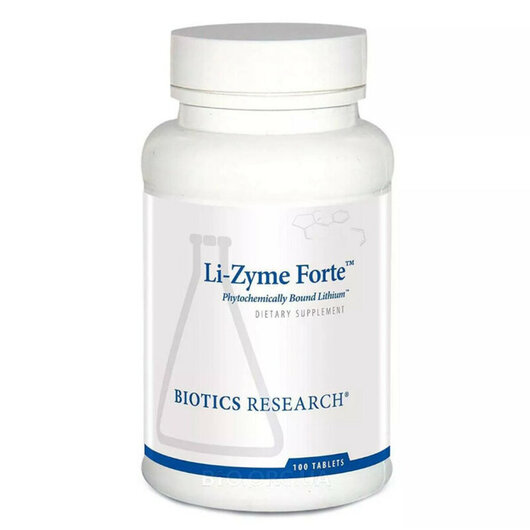 Основне фото товару Biotics Research, Li-Zyme Forte 150 mcg, Літій 150 мкг, 100 табле