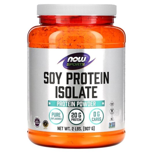 Основне фото товару Sports Soy Protein Isolate Natural Unflavored Основне фото товару Sports Soy Protein Isolate Natural Unflavored, Протеїн, 907 г