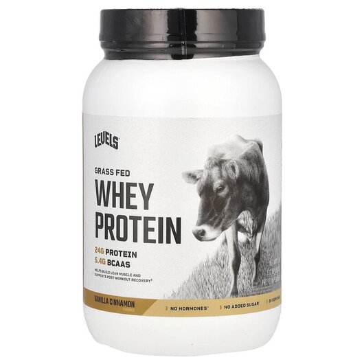 Основне фото товару Grass Fed Whey Protein Powder Vanilla Cinnamon, Протеїн Ізолят, 9